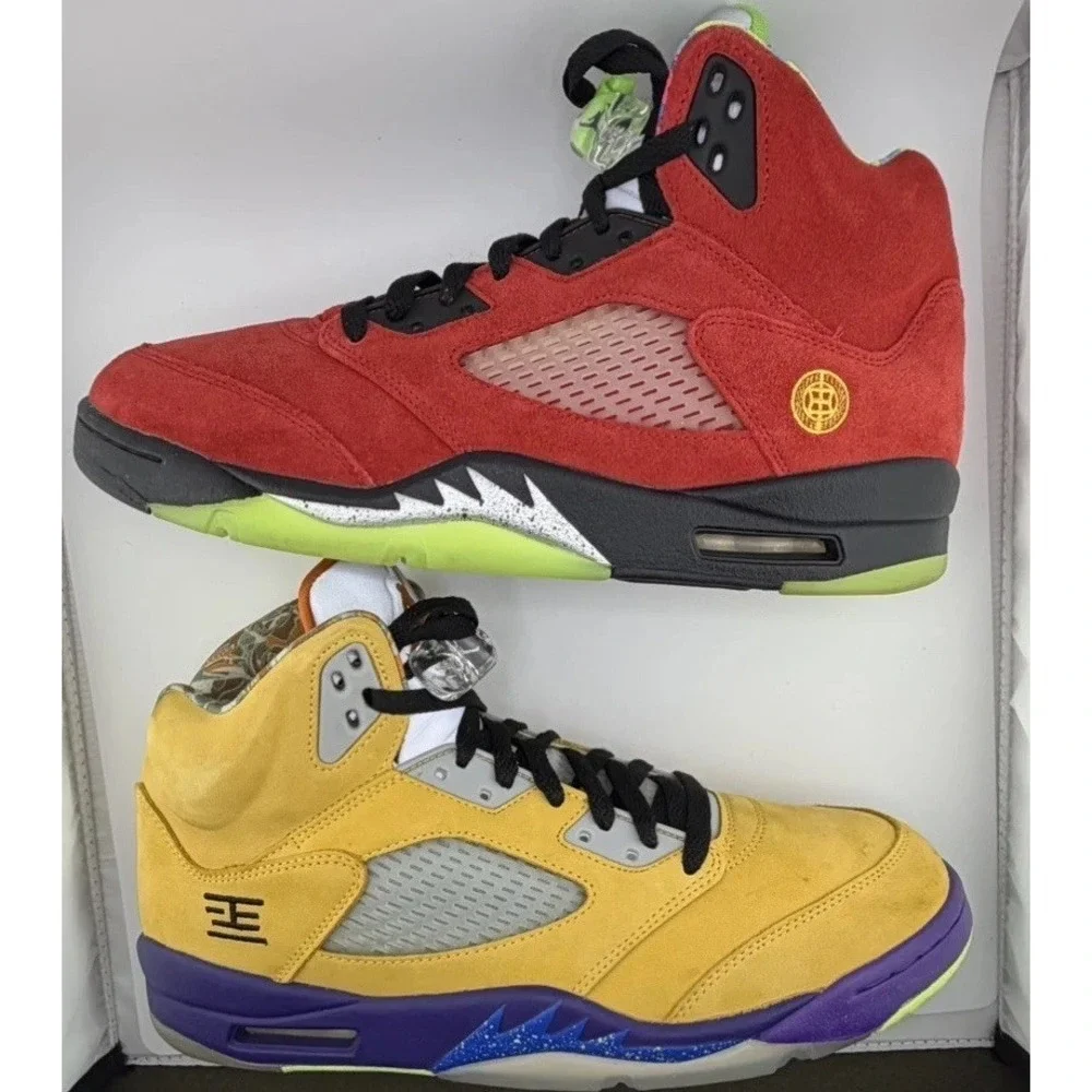 Air Jordan 5 Retro 'What the' SE Solar Orange CZ5725-700 Suede Size 11 CLEAN!!